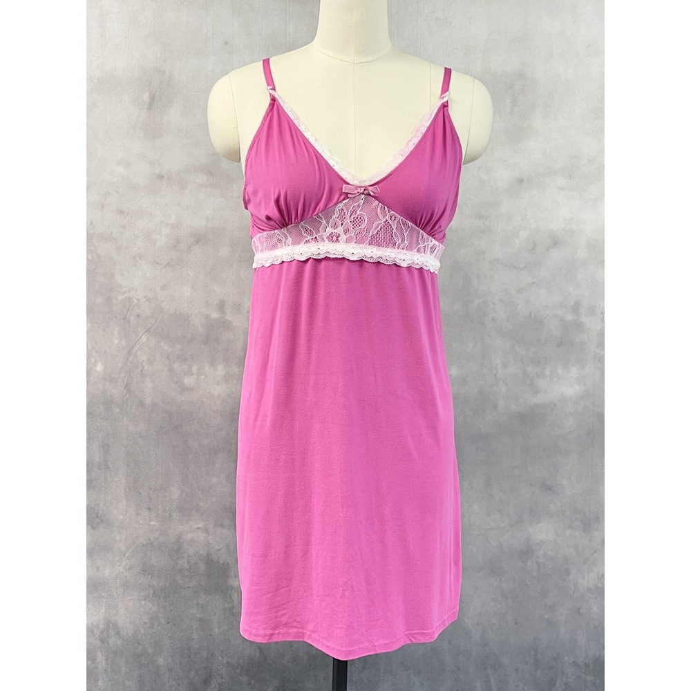 Nanette Lepore Womens Babydoll Slip Dress Chemise Large Coquette Romantic